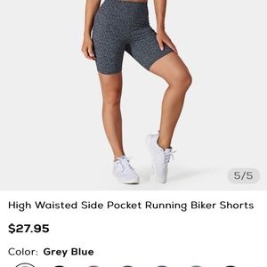 HALARA High Waisted Side Pocket Running Biker Shorts